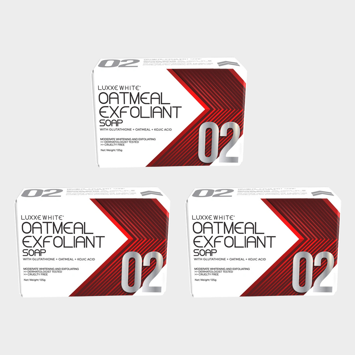 02 Luxxe White Oatmeal Exfoliant Soap