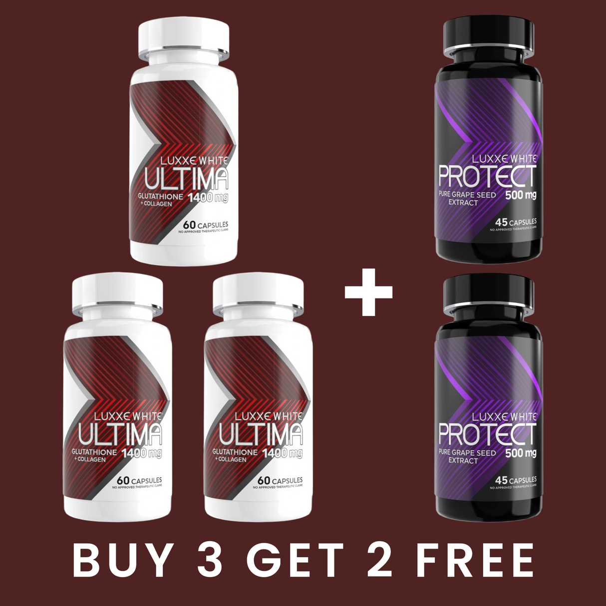 Buy 3 Luxxe White Ultima Get 2 Free Luxxe White Protect