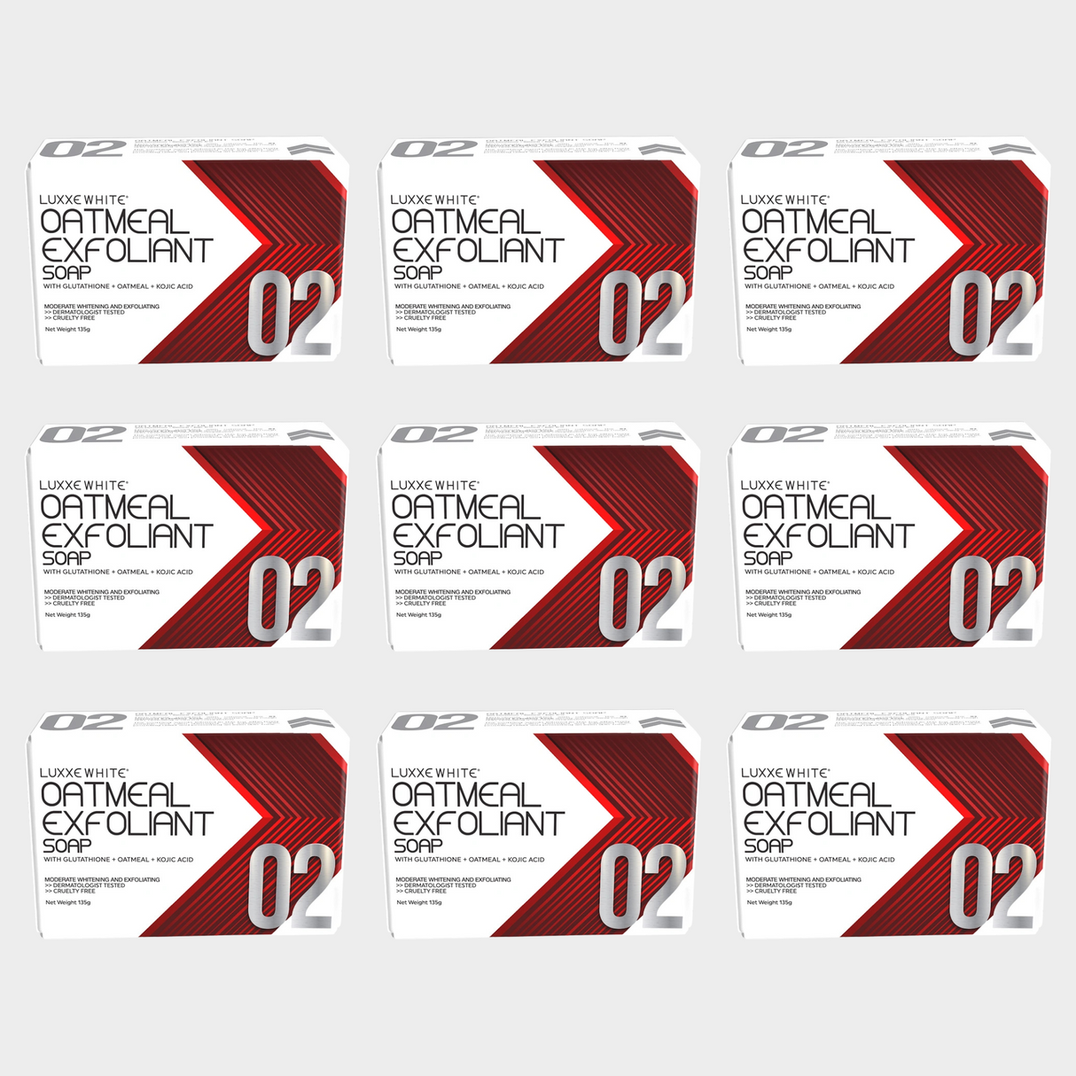 02 Luxxe White Oatmeal Exfoliant Soap