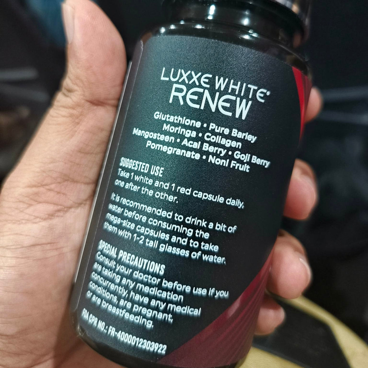 Luxxe White Renew Glutathione + Pure Barley with Collagen 2200mg Supplement 60 Capsules