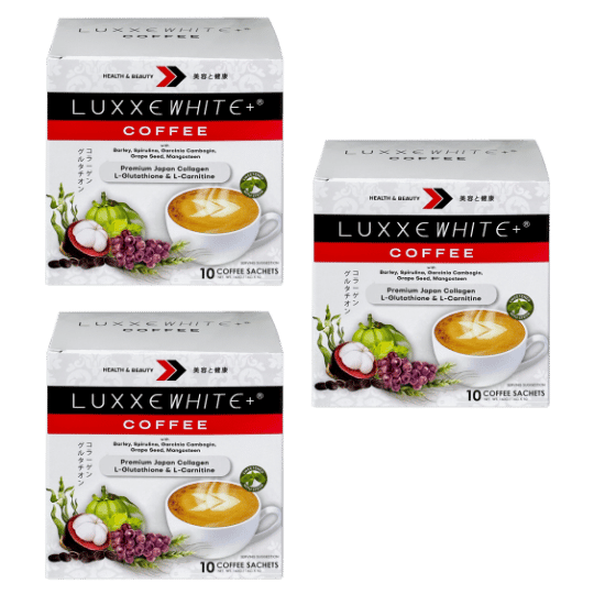 Luxxe White Coffee: Beauty & Wellness Coffee - Collagen + Glutathione + L-Carnitine + Superfoods