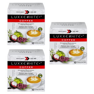 Luxxe White Coffee: Beauty & Wellness Coffee - Collagen + Glutathione + L-Carnitine + Superfoods