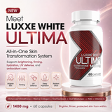 Luxxe White Ultima: The World's First All-in-One Skin System - Glutathione + Collagen + Oral Sunblock 1400mg