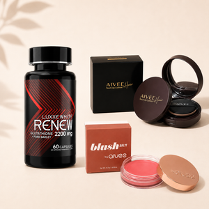 Renew 1-Month + Aivee Cushion + Blush Balm Bundle